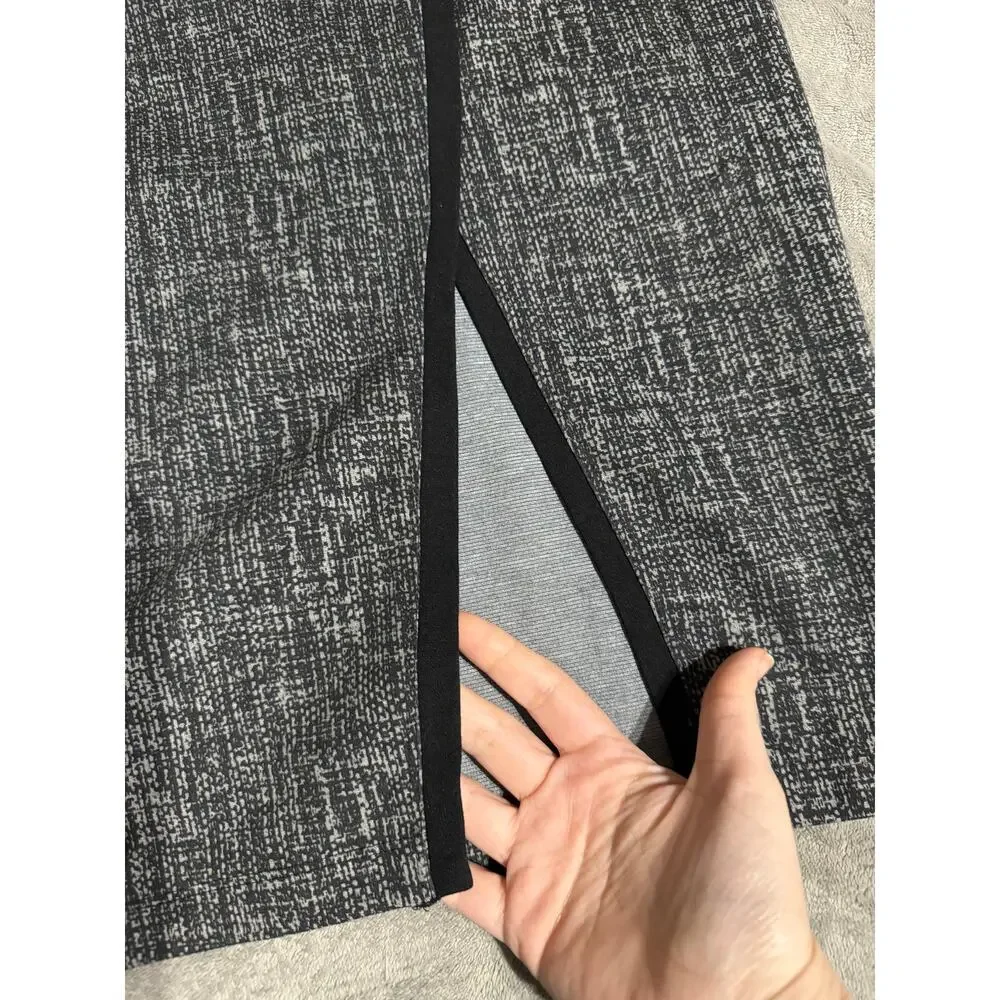 NWOT Sanctuary Women's Gray Black Print Pull Tweed Pencil Skirt Size XL Stretchy